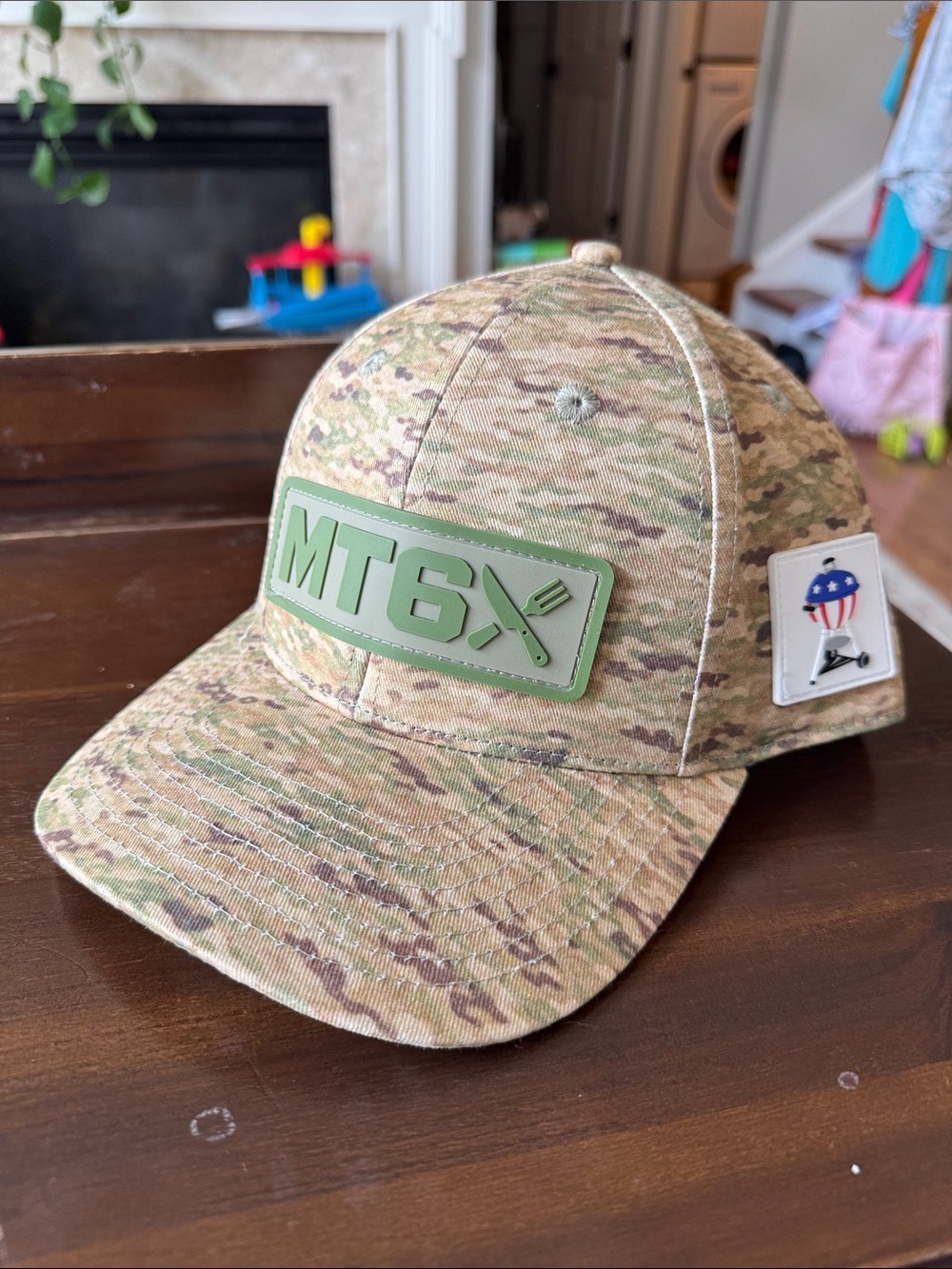 MT Tactical Camo Baseball Cap with Olive Patch